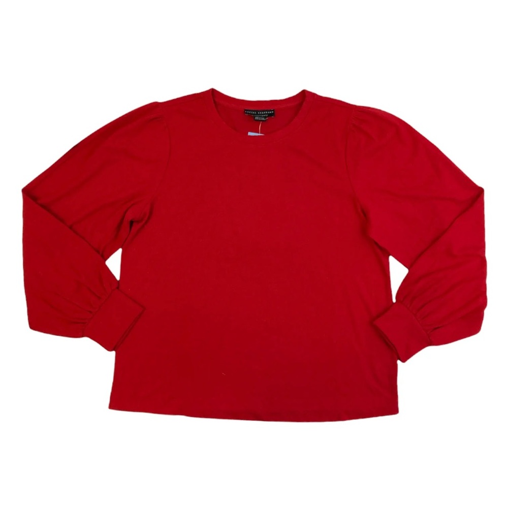 Social Standard by Sanctuary Women's Julia Brushed Knit Puff Long Sleeve Top